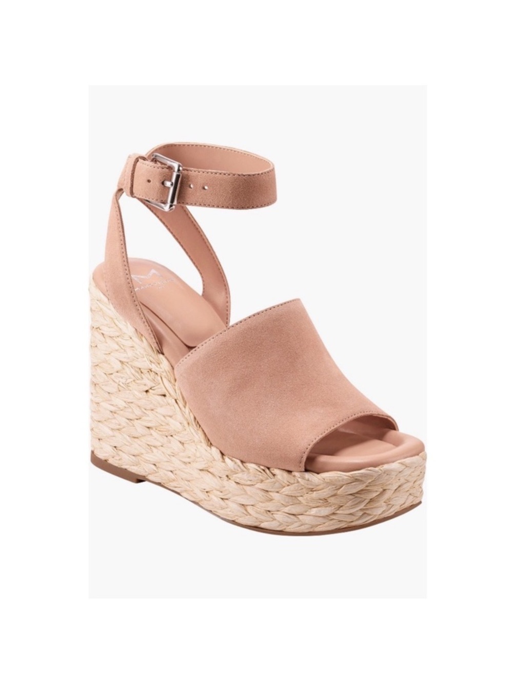 Marc Fisher Blush Ankle-Strap Espadrille Wedge